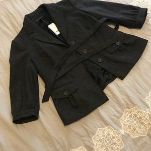 Banana Republic grey wool belted jacket